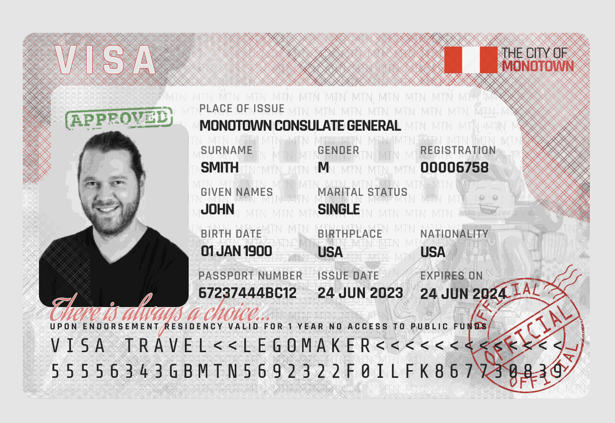MonoTown Travel Visa